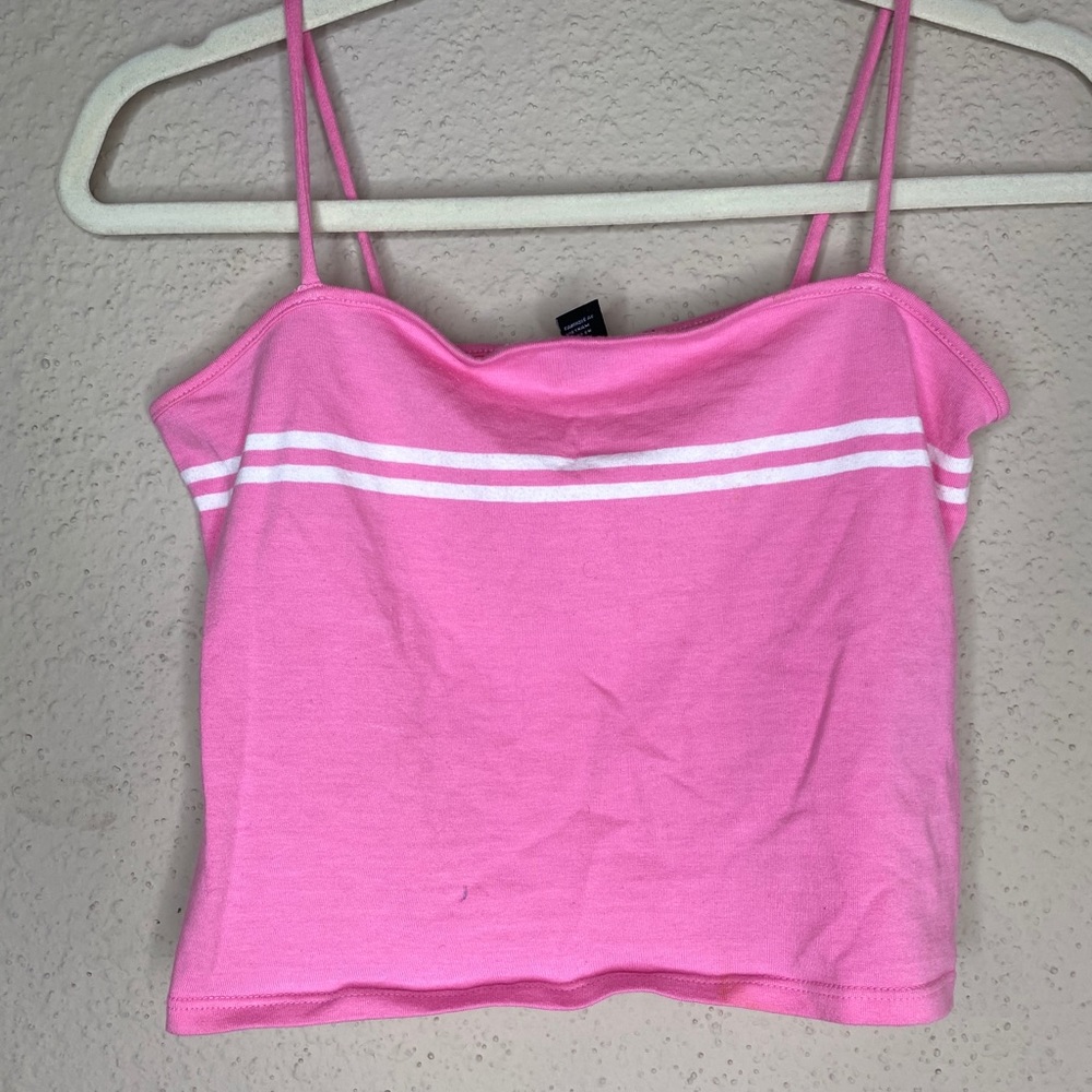 Pink crop top